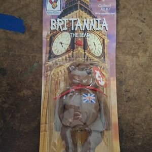 RARE ERRORS Ty Britannia Bear with Iconic Clock Tower Design